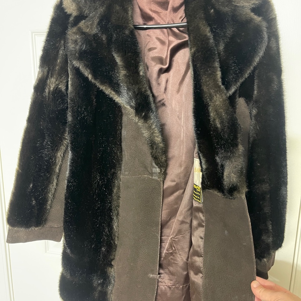 Tissavel of France Dark Brown Teddy Jacket - Picture 13 of 14